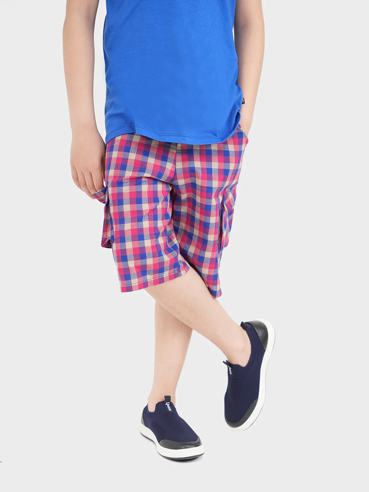 "DONALD" Casual Checkered Shorts - Image 3