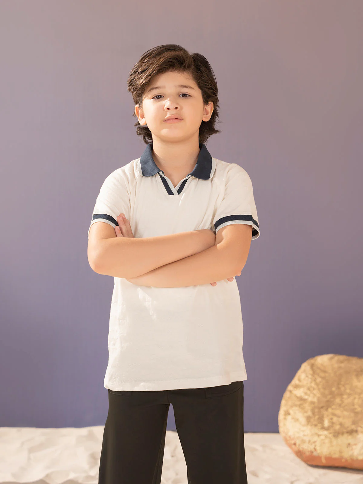 "DORIAN" Regular Fit Pique Polo Shirt - Image 3