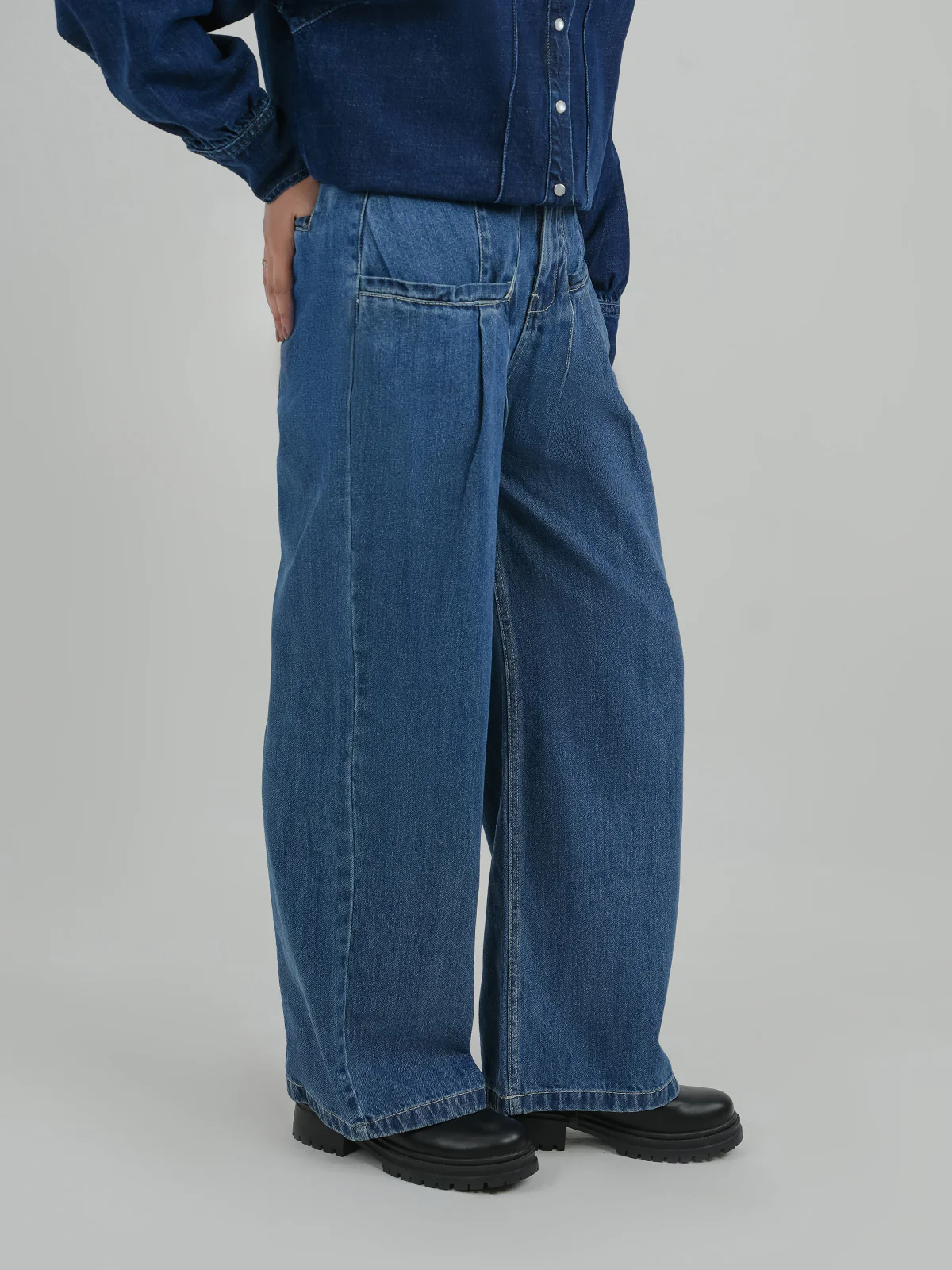 "EDUARD"  Stylish Wide Leg Denim Pant - Image 2
