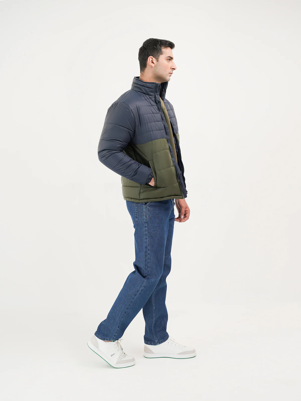 "ELECTRA" Casual Zipper Puffer Jacket - Image 3