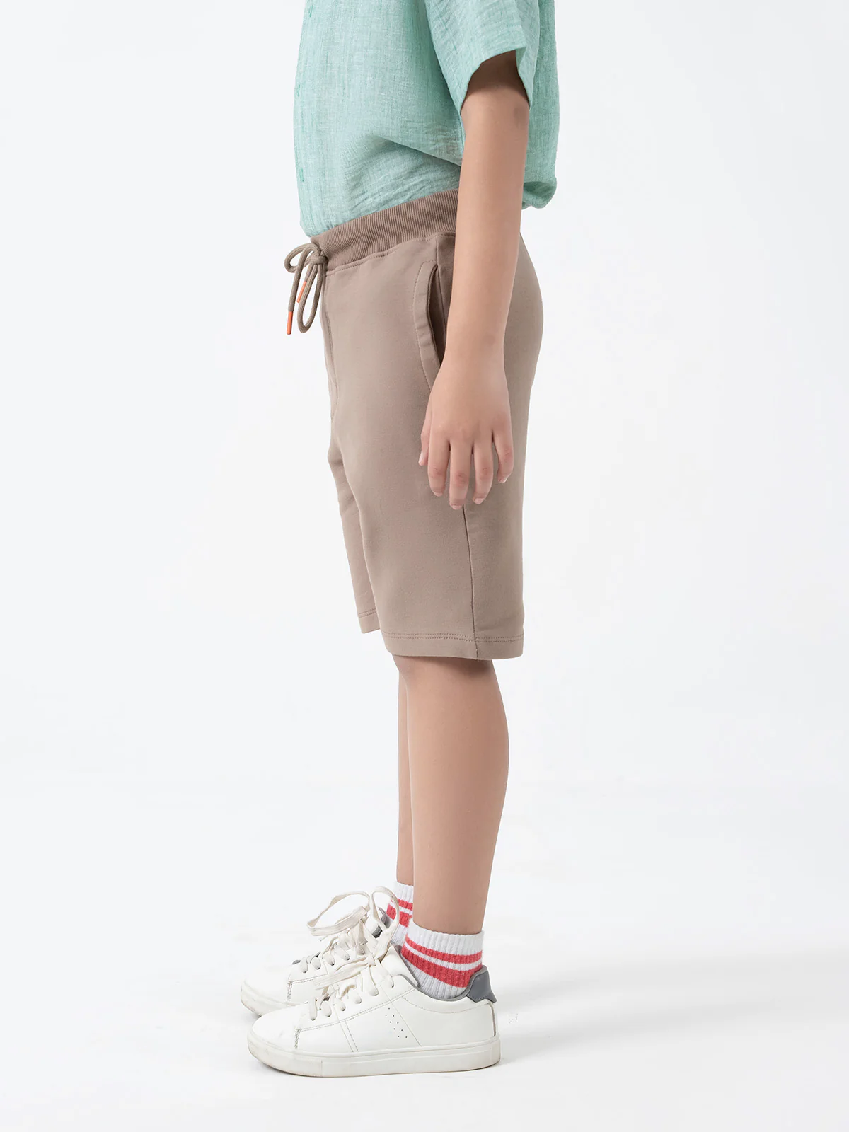 "ELIJAH" Graphic Regular Fit Knits Shorts - Image 2