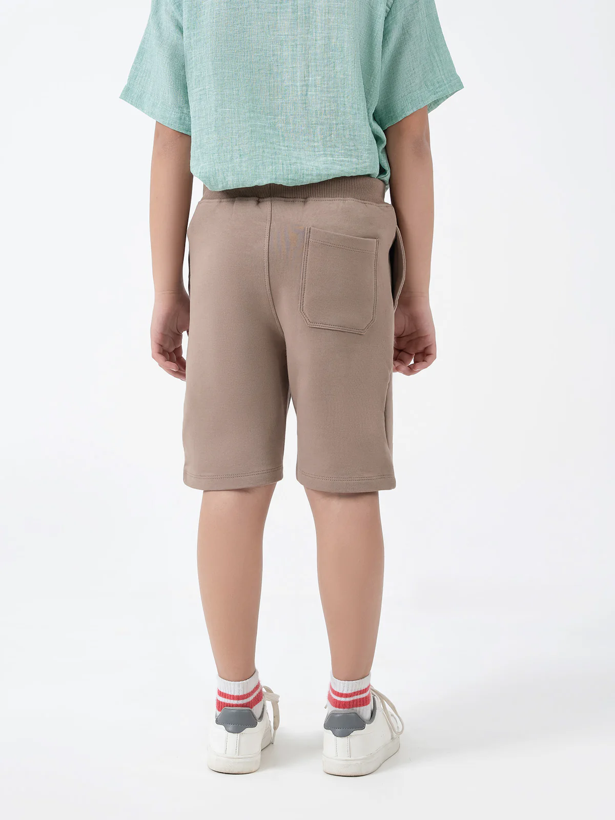 "ELIJAH" Graphic Regular Fit Knits Shorts - Image 4