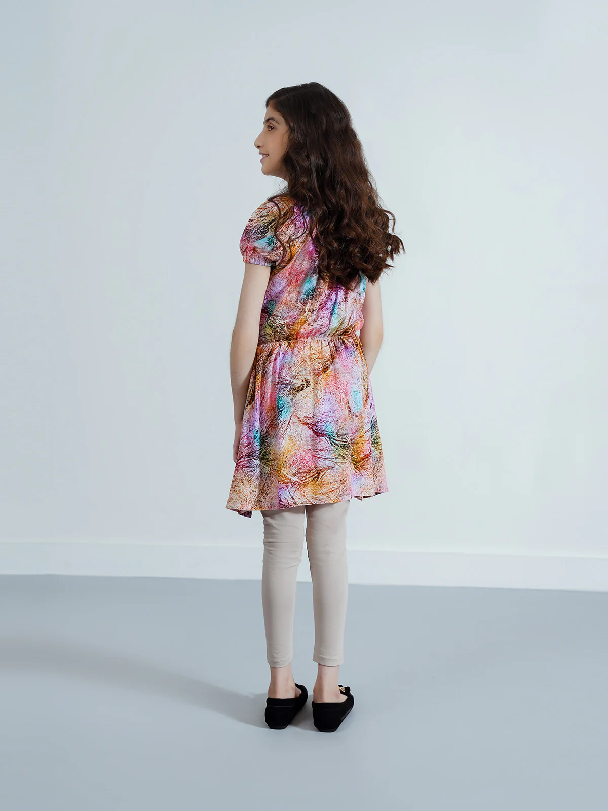 "ELIORA" Soft Printed Cotton Dress - Image 4