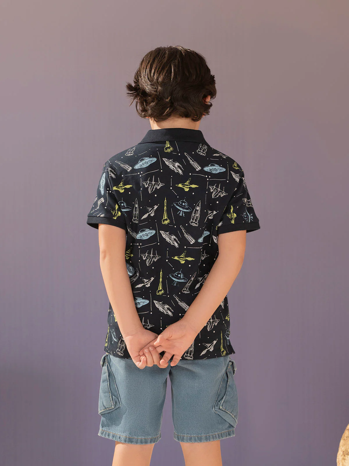"ELISEO" Printed Regular Fit Polo Shirt - Image 6