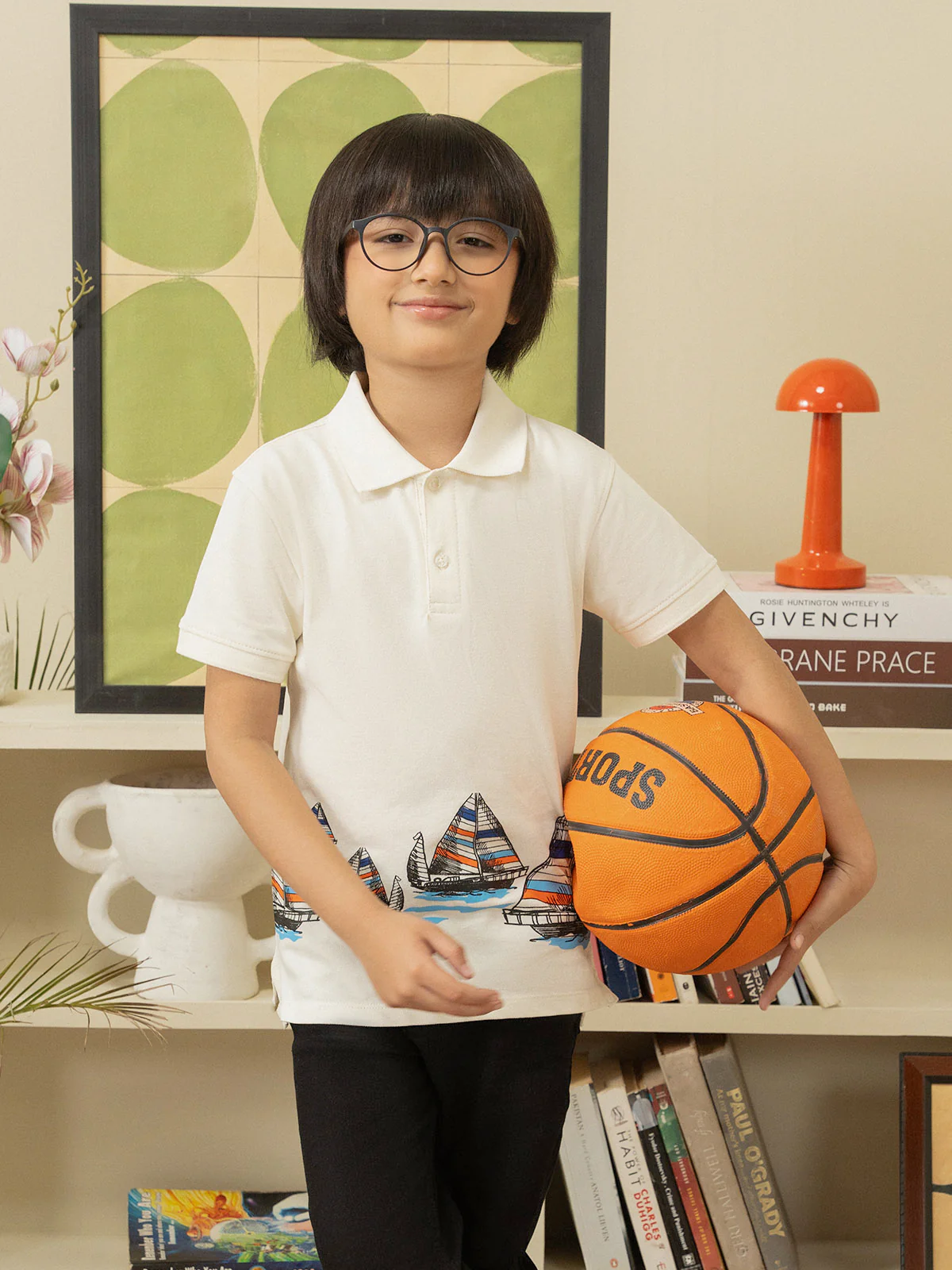 "ELISEO" Printed Regular Fit Polo Shirt