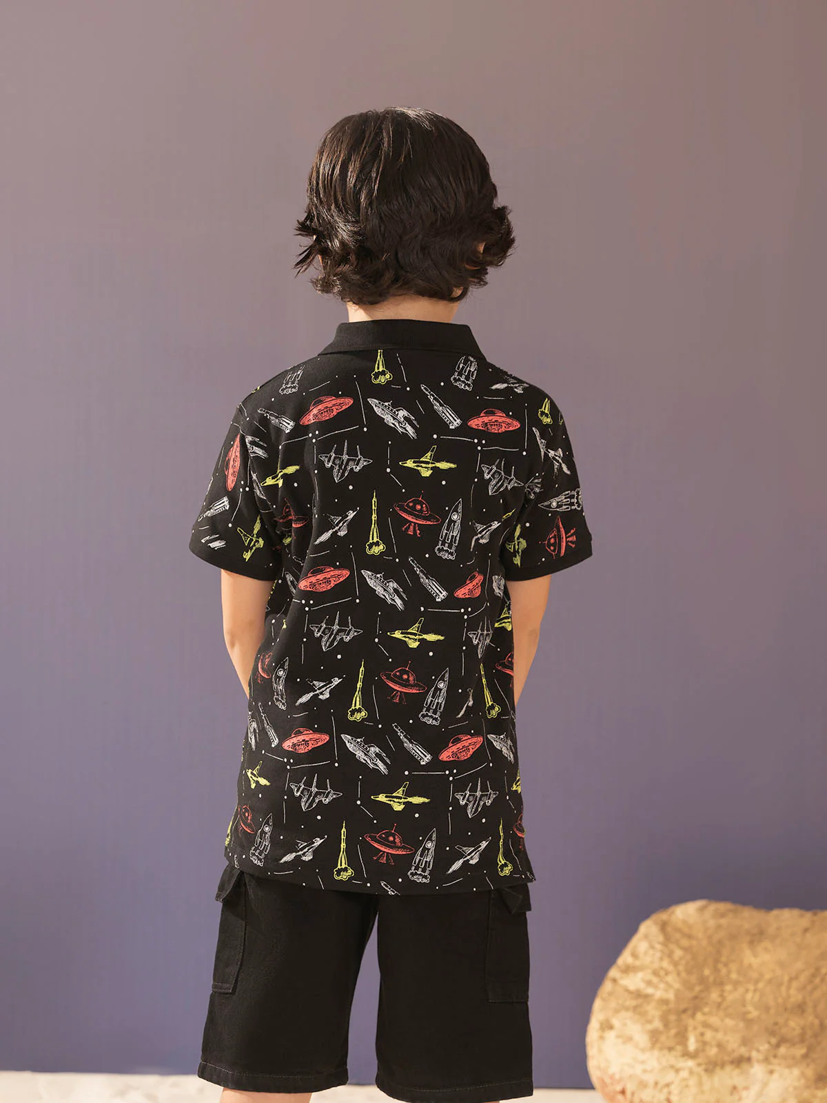 "ELISEO" Printed Regular Fit Polo Shirt - Image 5