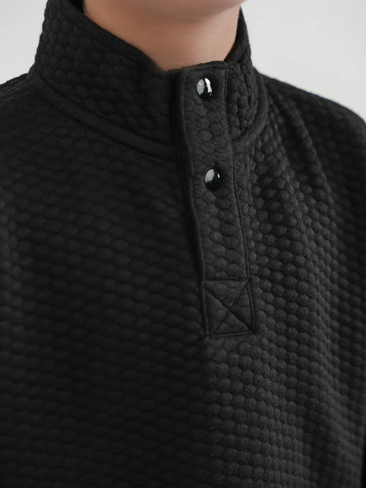 "EMERIC" Warm Drop Shoulder Fleece Sweatshirt - Image 3