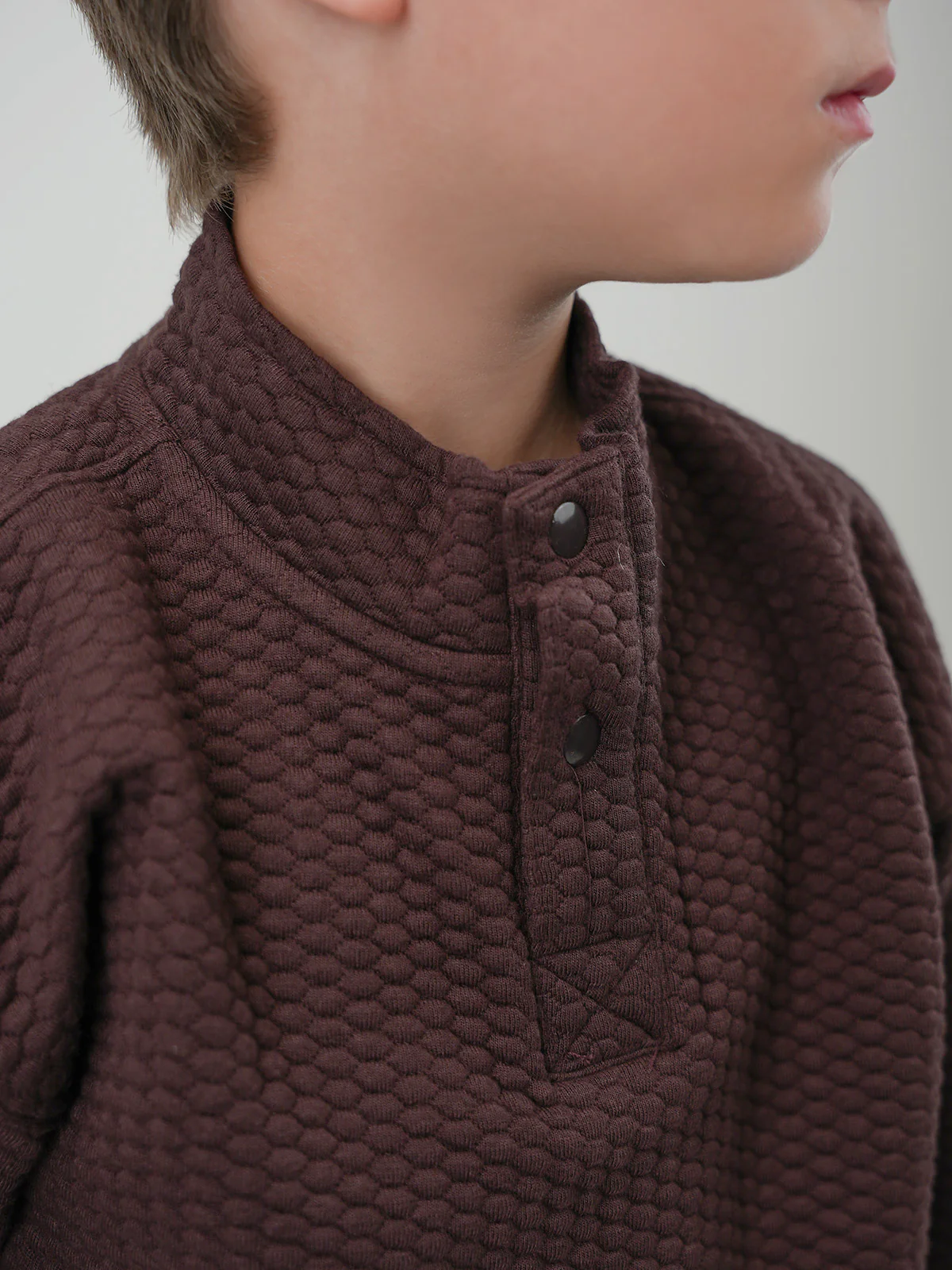 "EMERIC" Warm Drop Shoulder Fleece Sweatshirt - Image 4