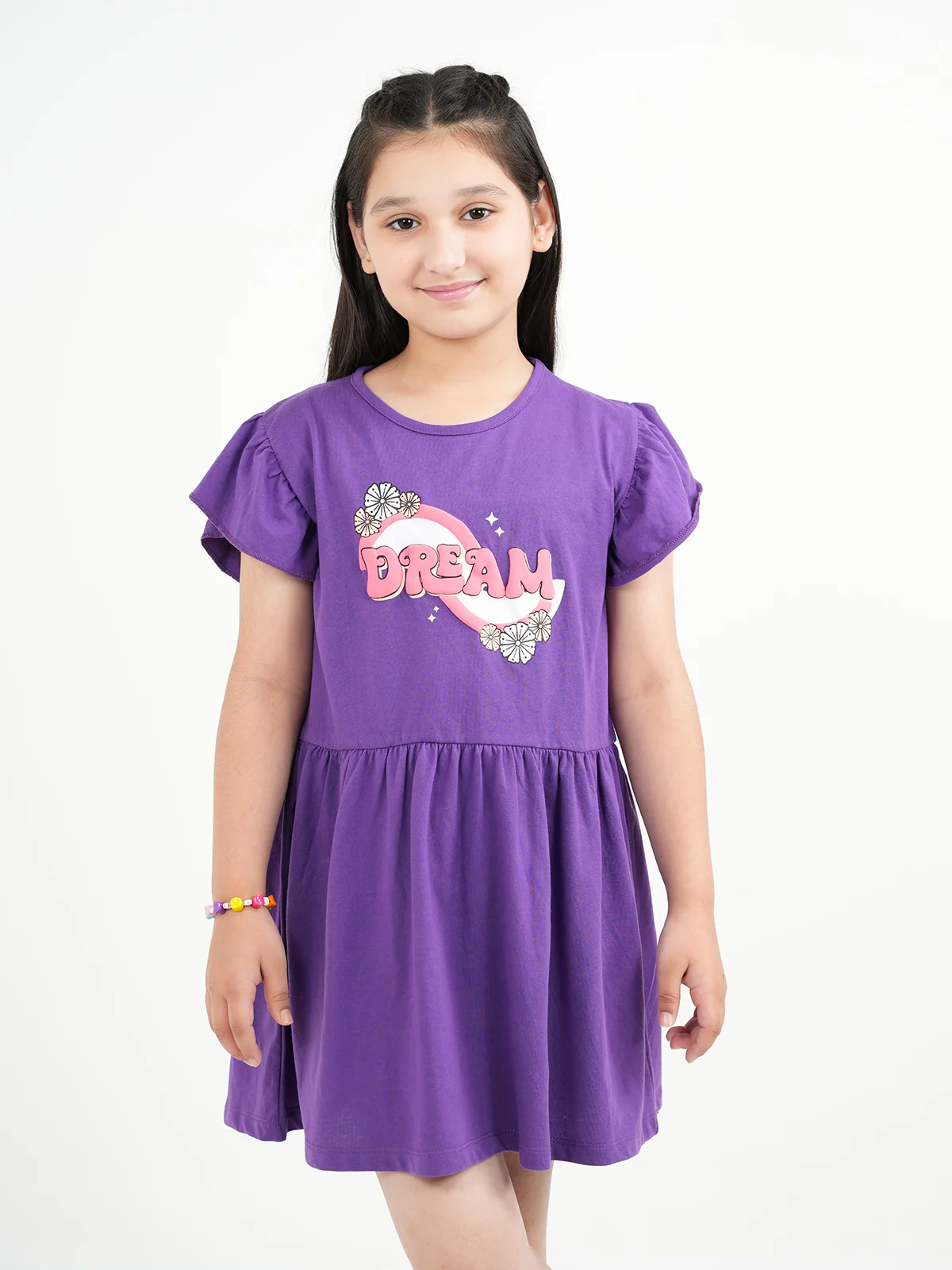 "EMERIN" Embroidered Sleeveless Frock - Image 4