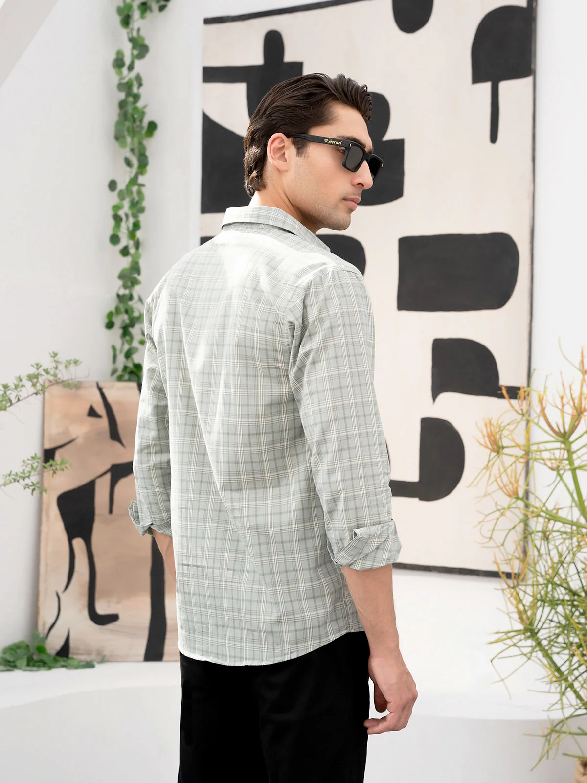 "EMIAH" Printed Regular Cotton Casual Shirt - Image 5