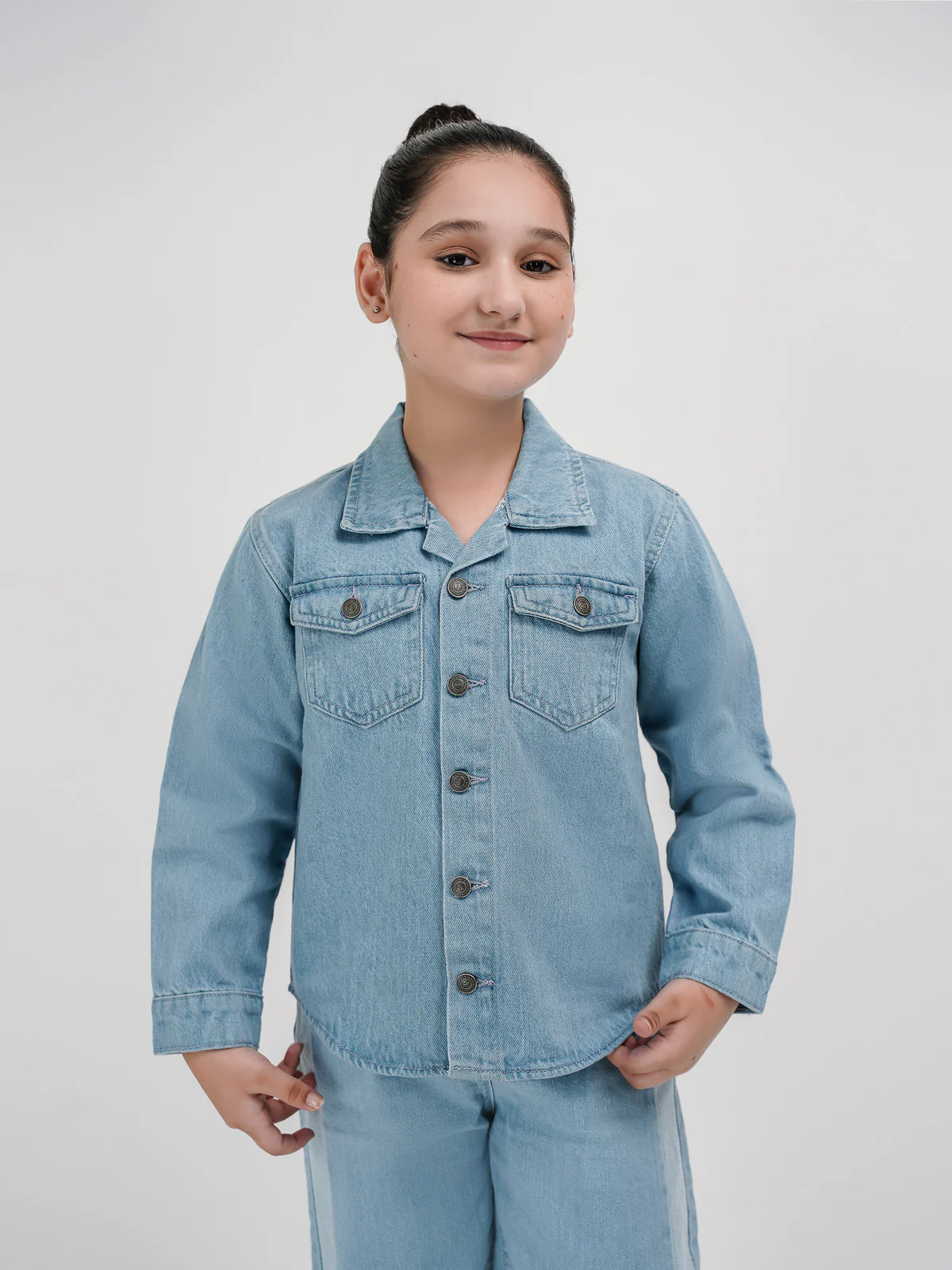 "VIDENTE" Full Sleeves Denim Jacket - Image 2