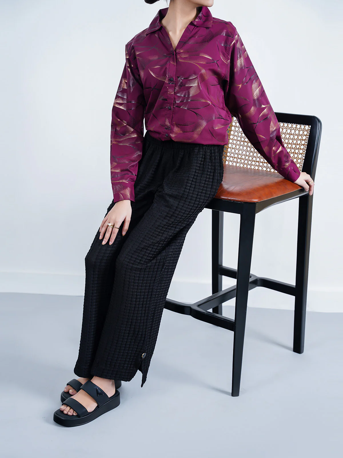 "CELEXE" Casual Regular Fit Woven Trouser - Image 2