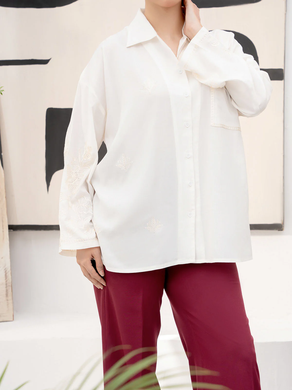 "ENOCH" Basic Regular Fit Cotton Top - Image 4