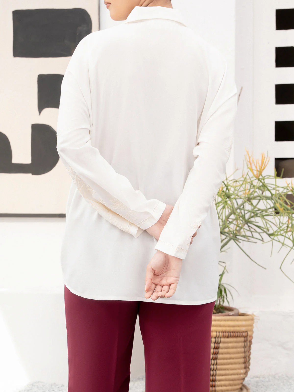 "ENOCH" Basic Regular Fit Cotton Top - Image 6