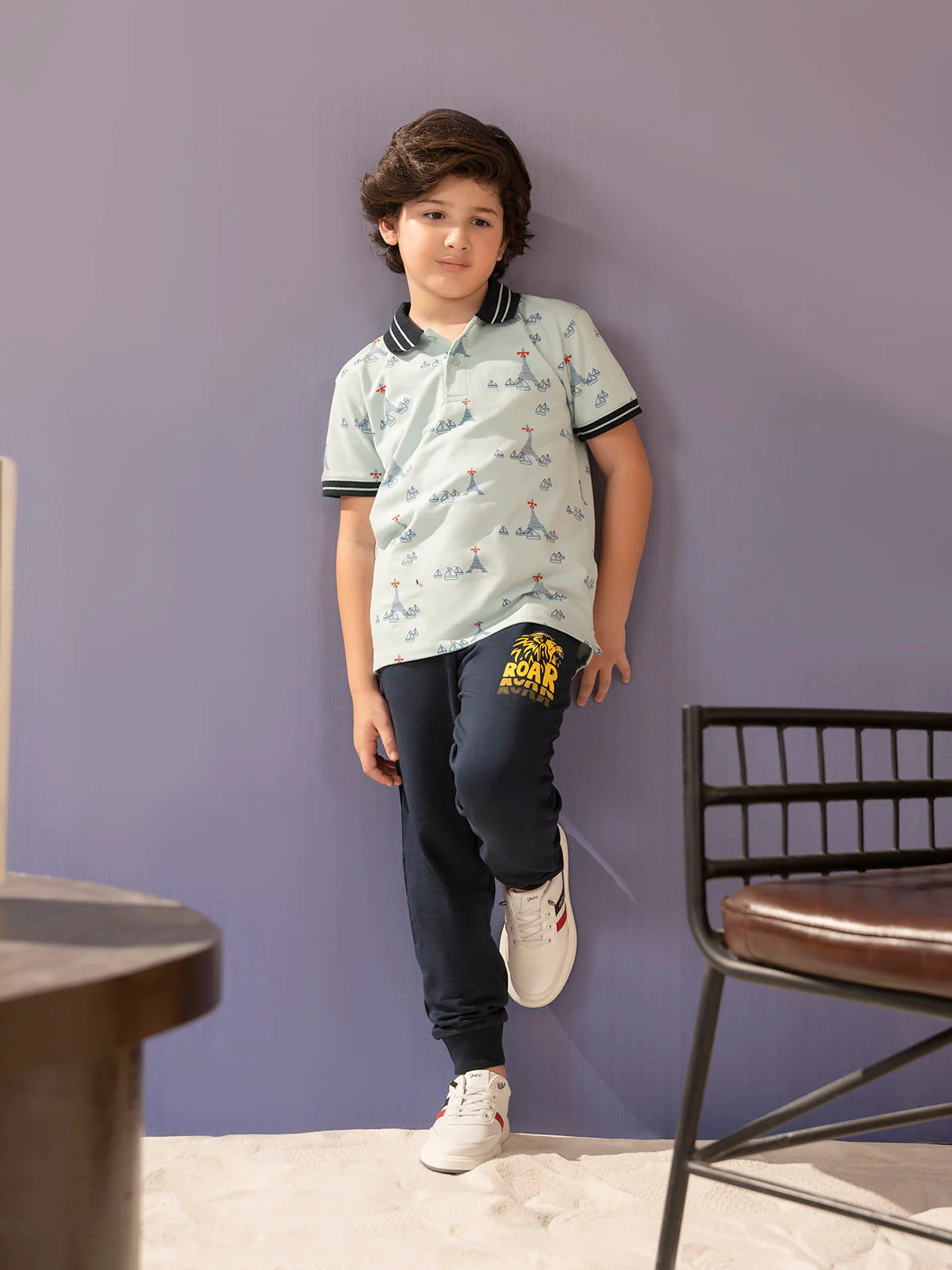"ENRIQU" Printed Regular Fit Polo Shirt - Image 2