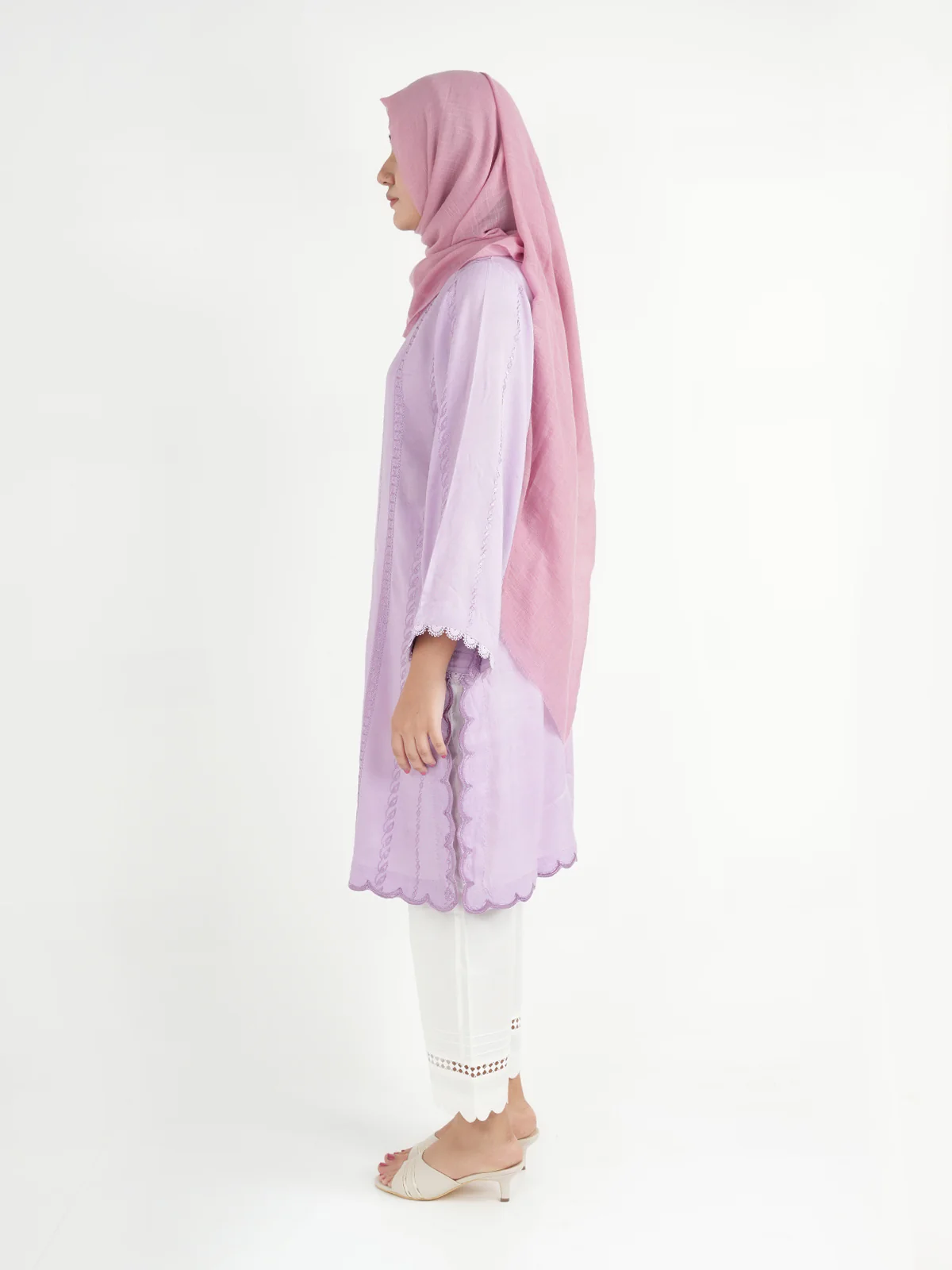"EPHRAIM" Embroidered Cambric Trouser - Image 3
