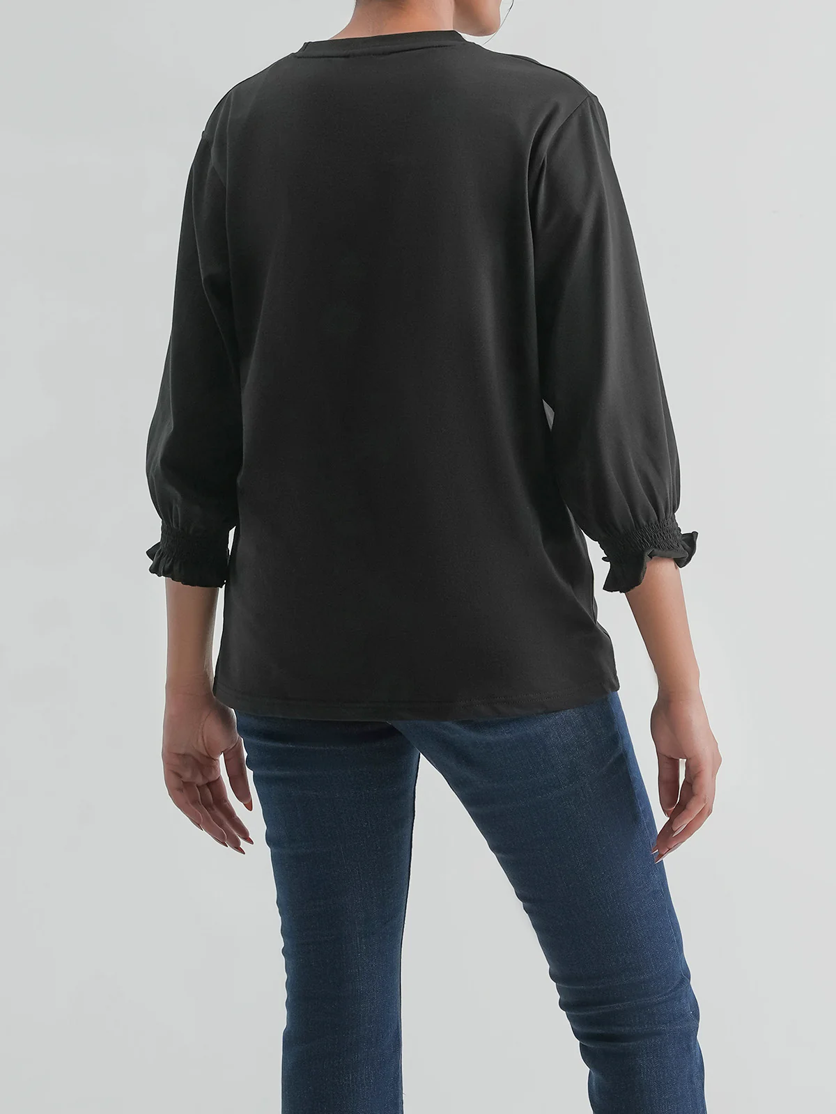 "ERSEN" Embroidery Regular T-Shirt - Image 5
