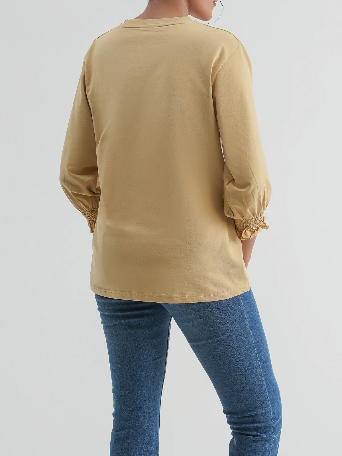 "ERSEN" Embroidery Regular T-Shirt - Image 5
