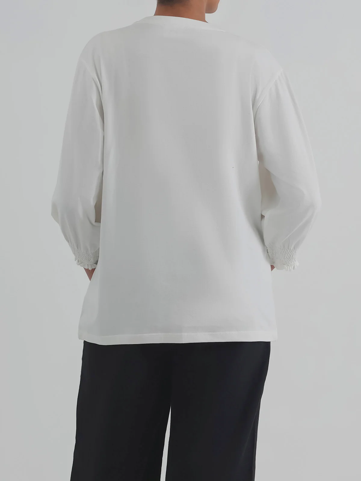 "ERSEN" Embroidery Regular T-Shirt - Image 5