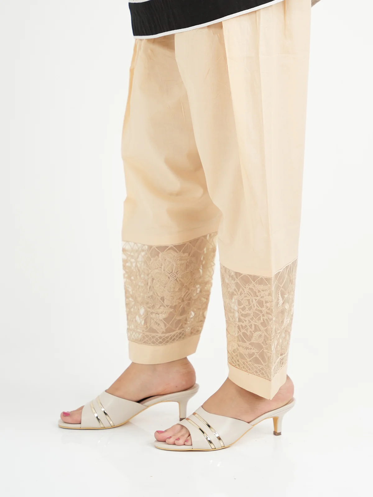 "ESTEFANIA" Straight Embroidered Trouser - Image 3