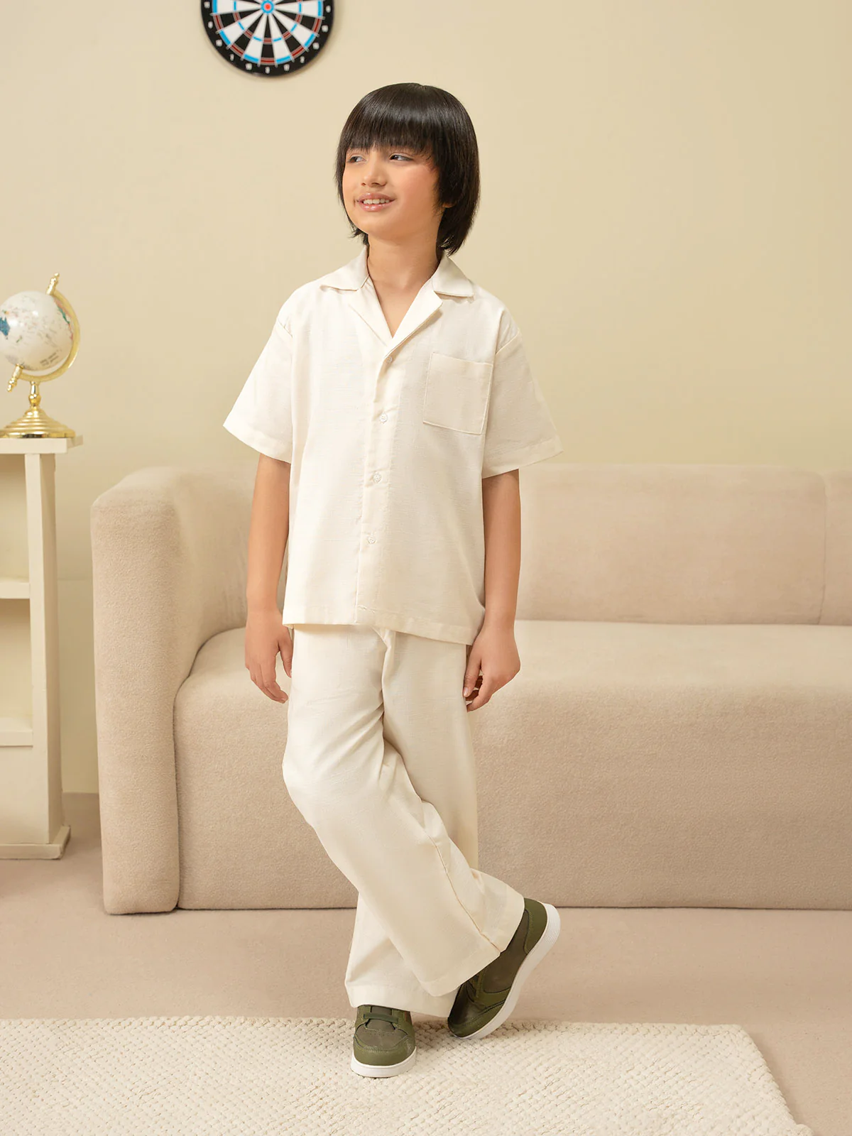 "ETHIO" Regular Fit Cotton Co Ord Set