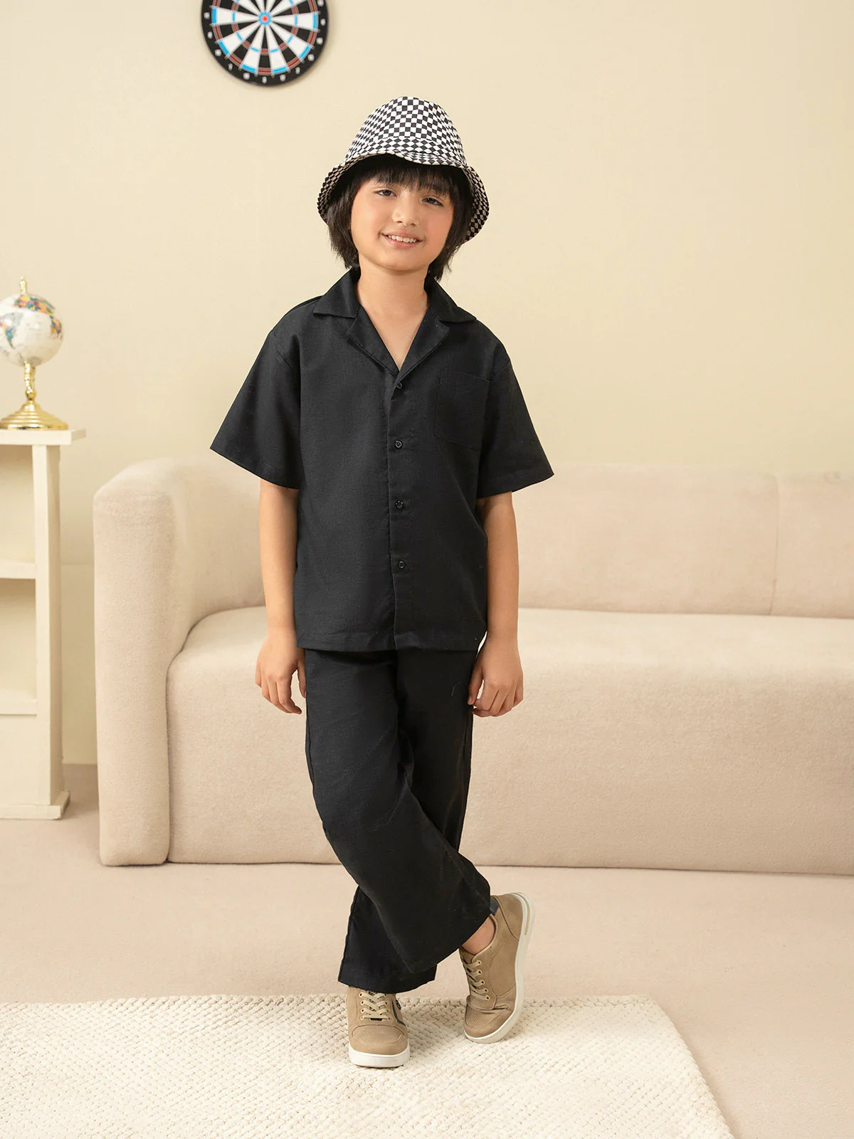 "ETHIO" Regular Fit Cotton Co Ord Set