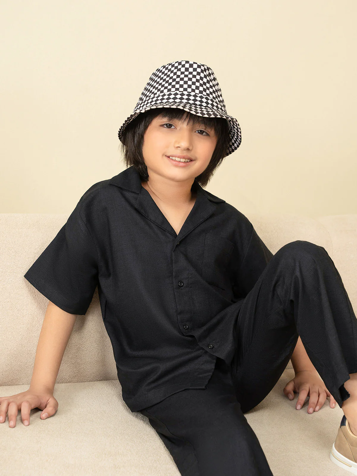 "ETHIO" Regular Fit Cotton Co Ord Set - Image 4