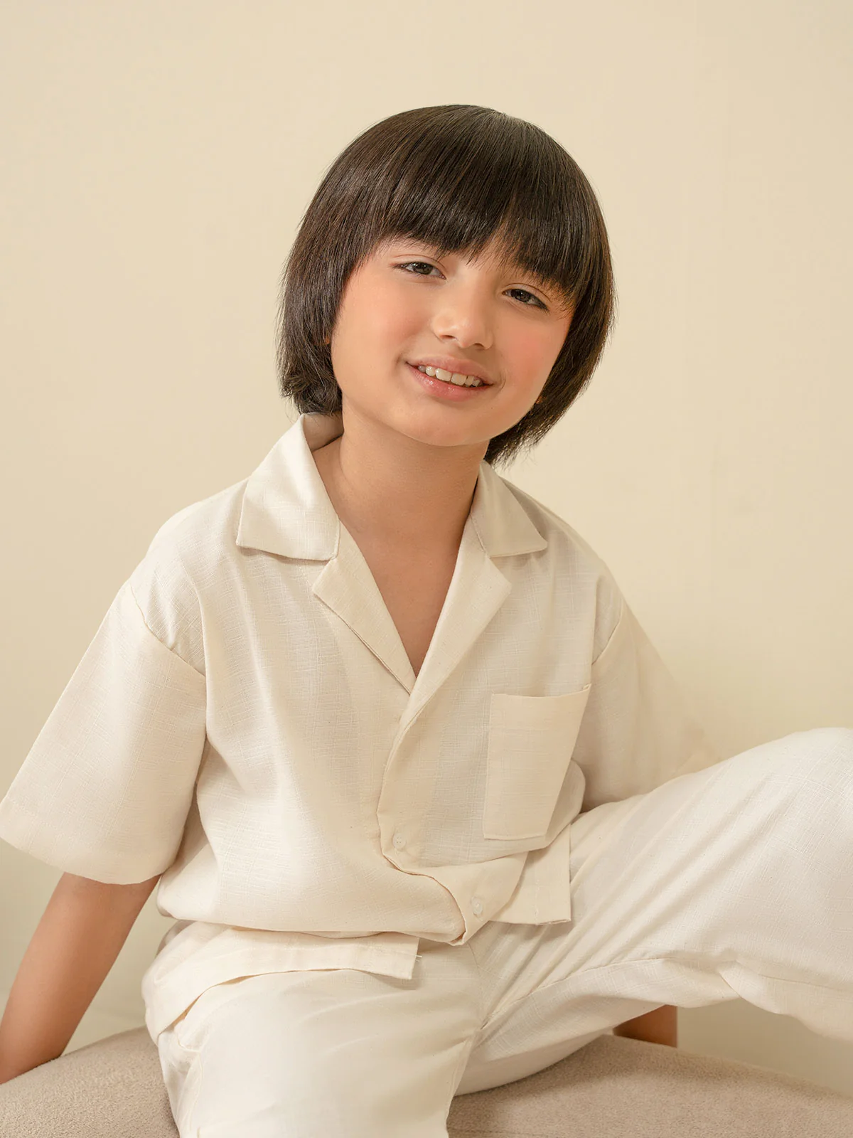 "ETHIO" Regular Fit Cotton Co Ord Set - Image 4