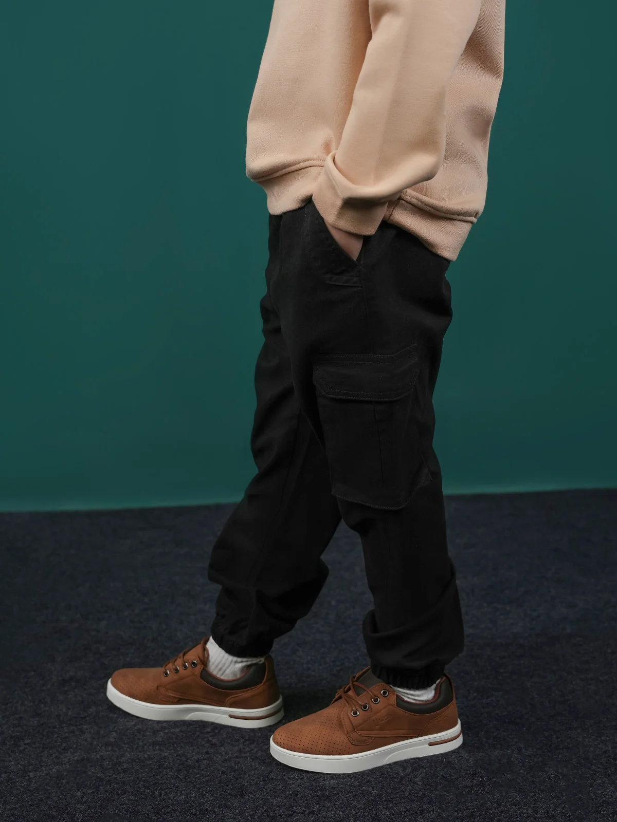 "EULALIA" Woven Twill Cargo Trouser - Image 2
