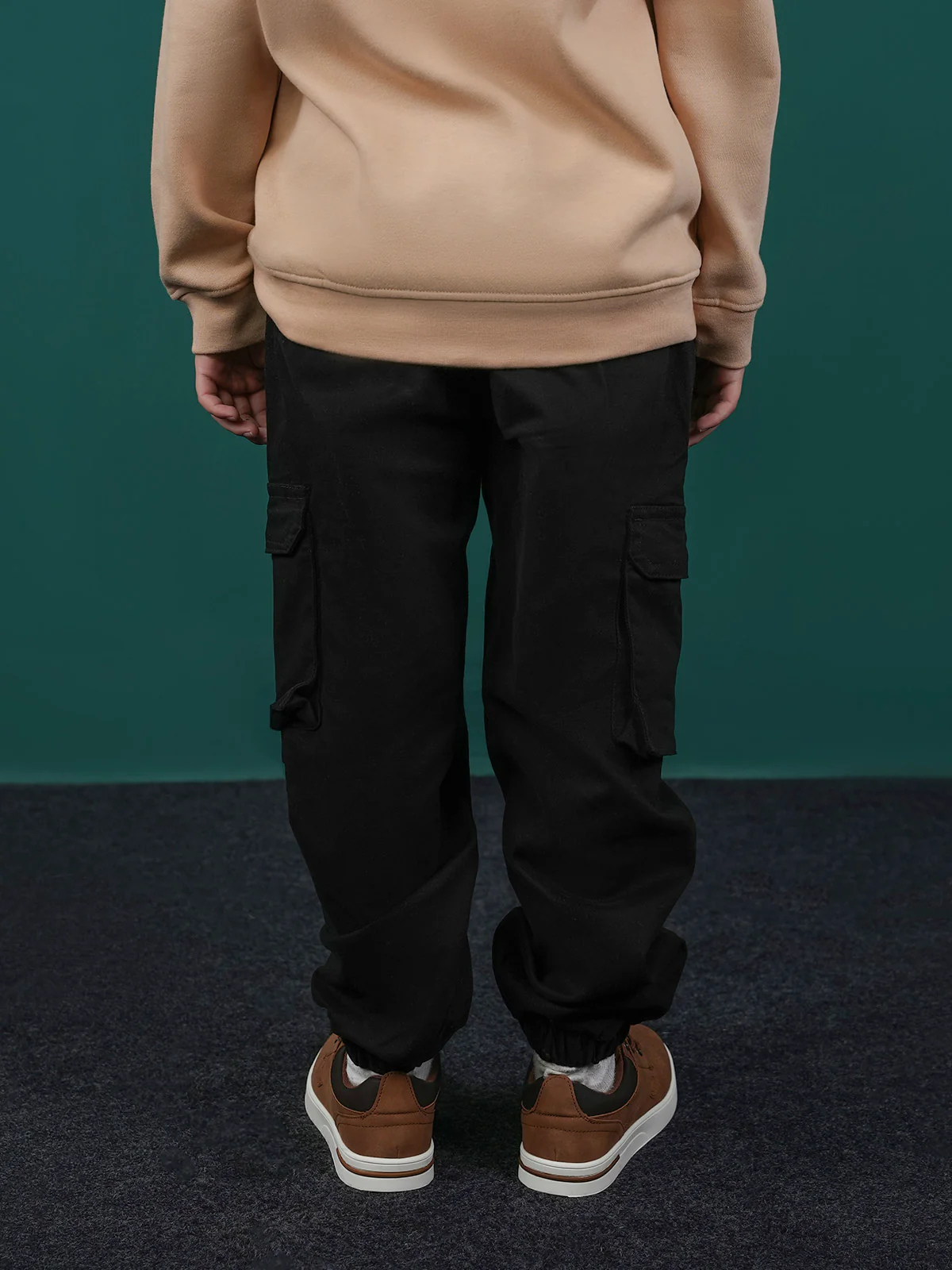 "EULALIA" Woven Twill Cargo Trouser - Image 4