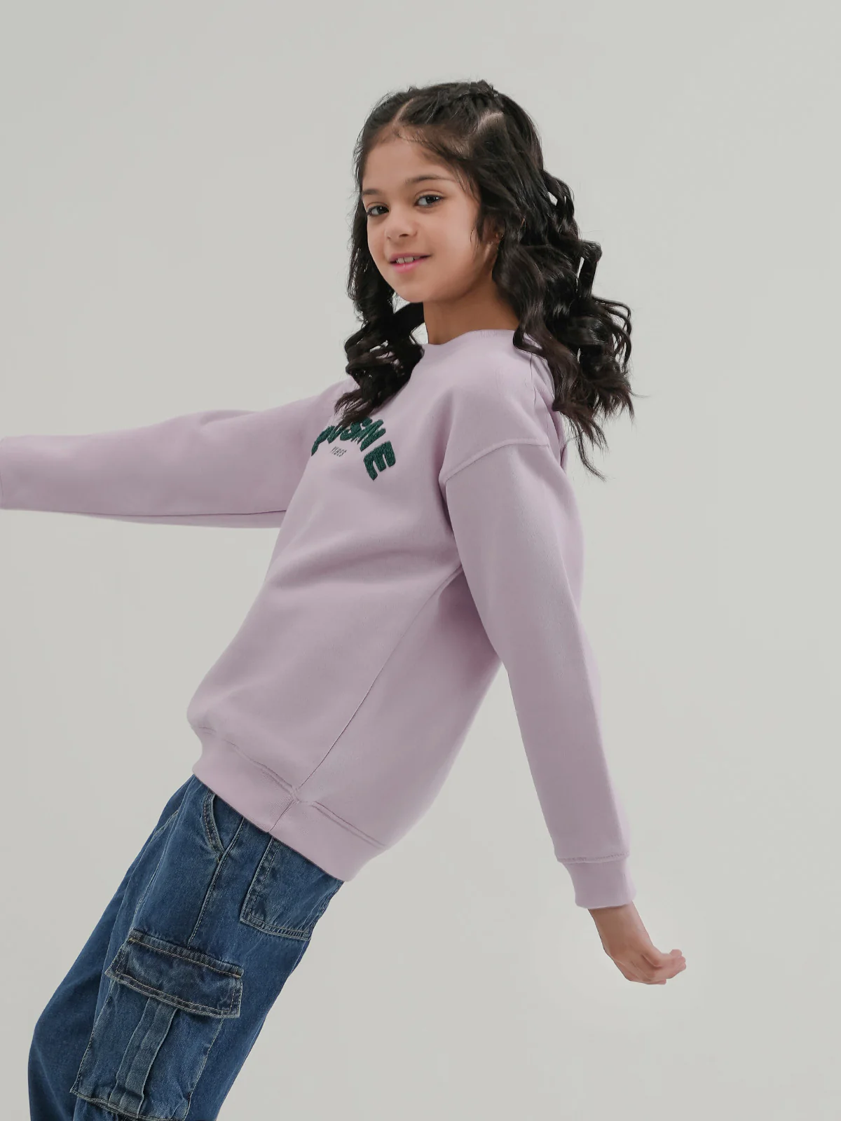 "EULALIE" Comfort Graphic Fleece Sweatshirt - Image 2
