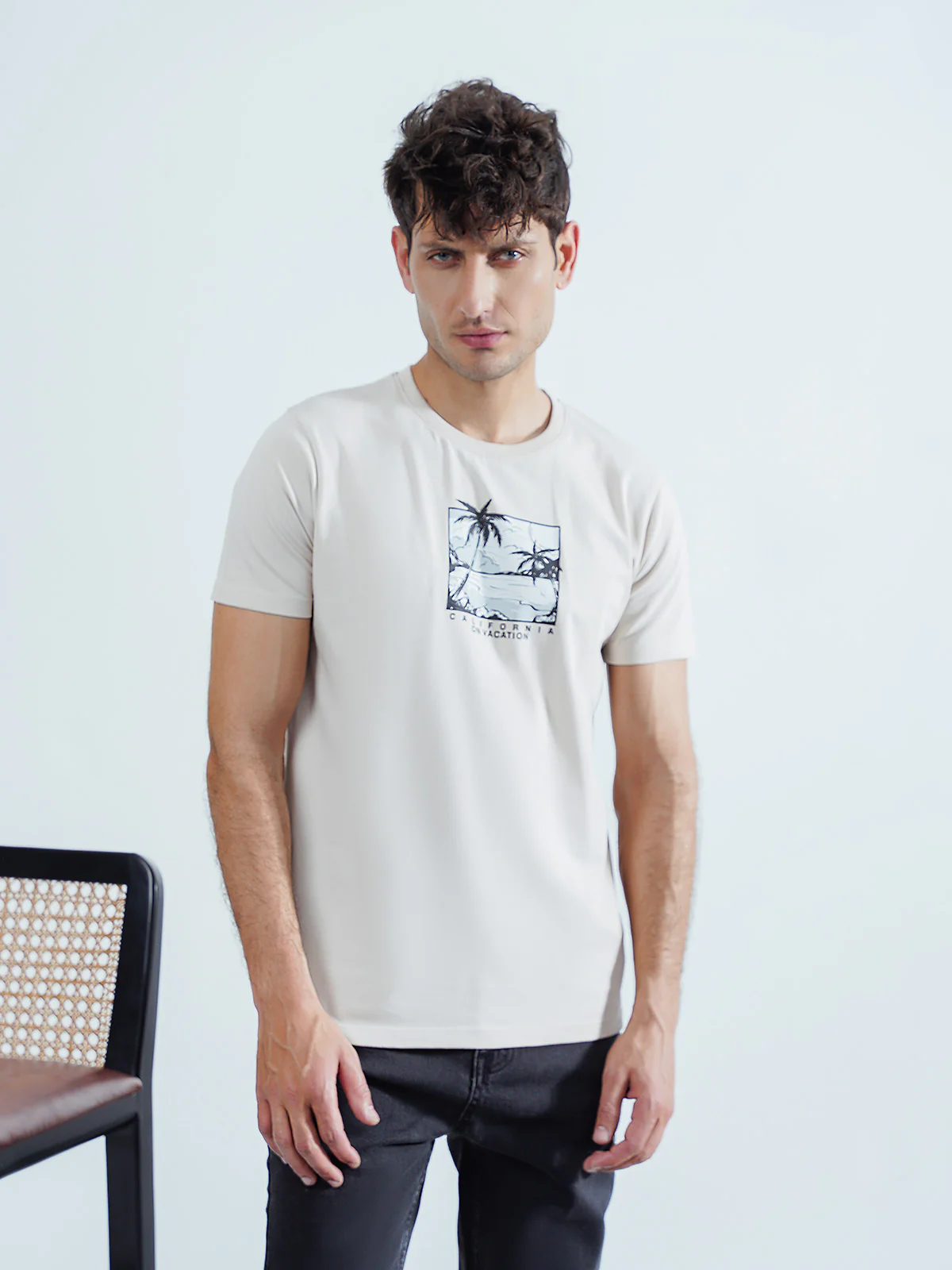 "EVAINE" Graphic Regular Fit T-Shirt - Image 2