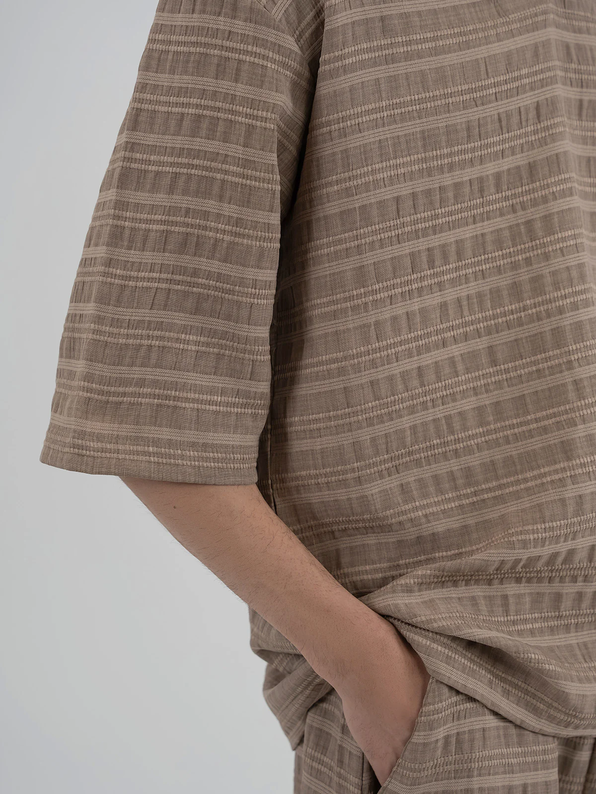 "EZRAH" Basic Regular Cotton Co Ord Set - Image 7