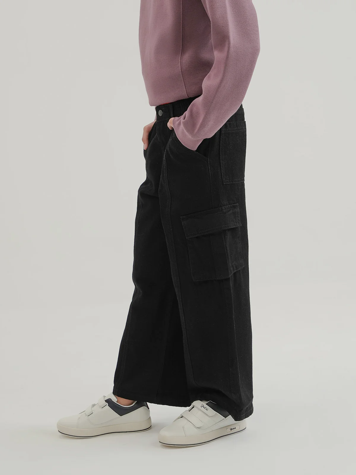 "EZRIA" Trendy Casual Denim Cargo Pant - Image 2