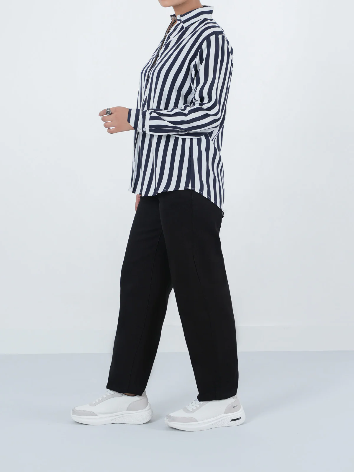 "FAUVE" Lining Regular Cotton Fit Top - Image 3