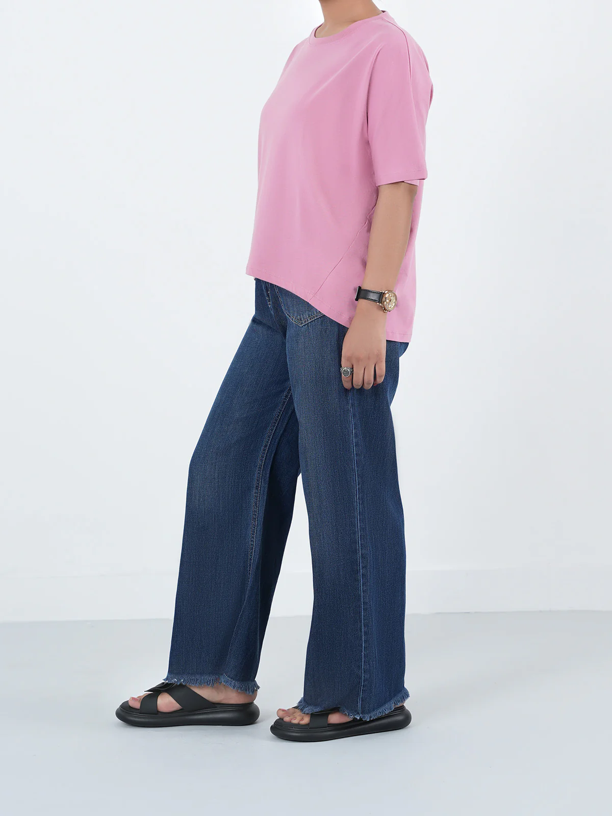 "FERIDE" Casual Regular Fit Cut & Sew T-Shirt - Image 3