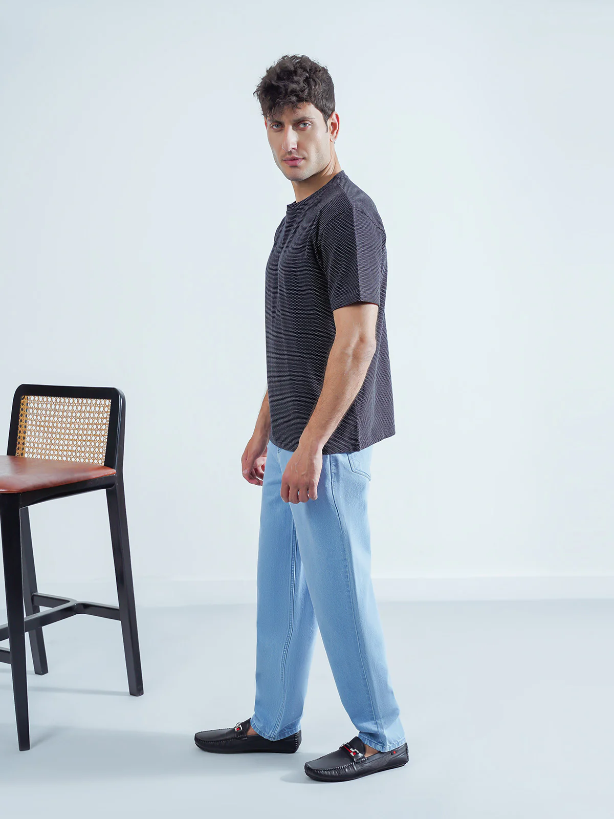 "FIGARO" Casual Regular Fit T-Shirt - Image 3