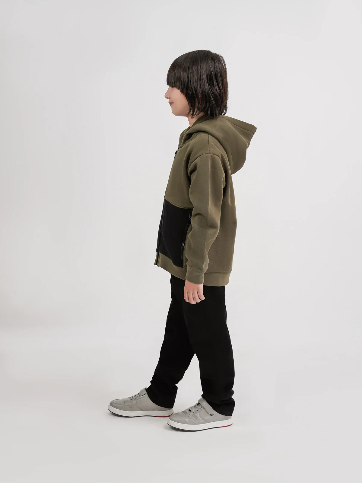 "FLINT" Hoodie with Zip and Pockets - Image 3
