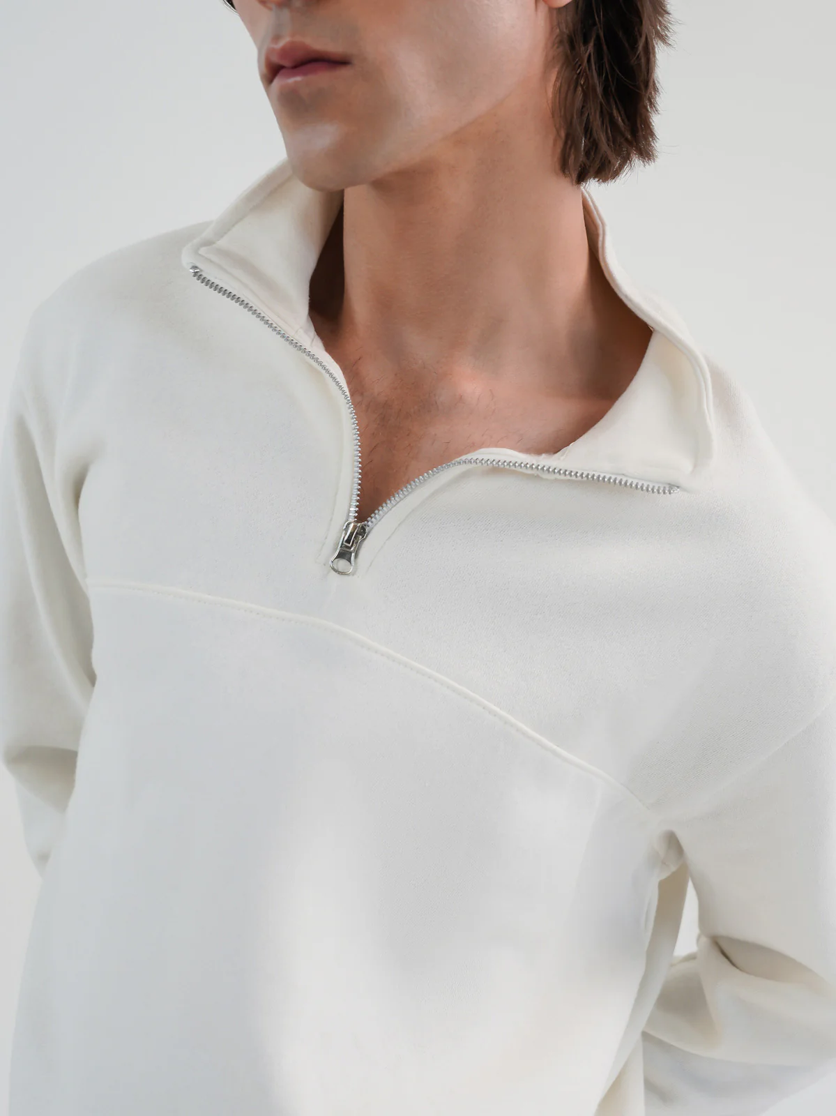 "FRAZER" Casual Mock Neck Sweatshirt - Image 4