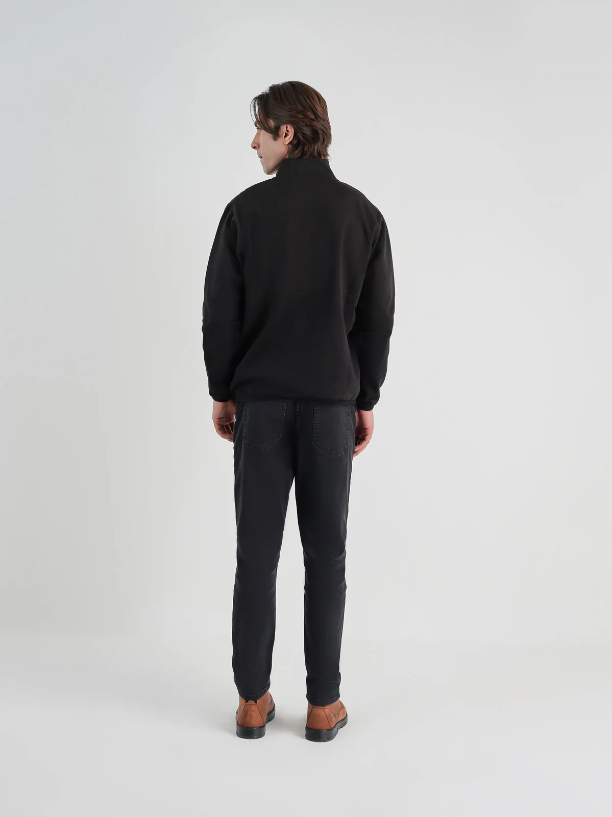 "GANIX" Casual Mock Neck Sweatshirt - Image 5