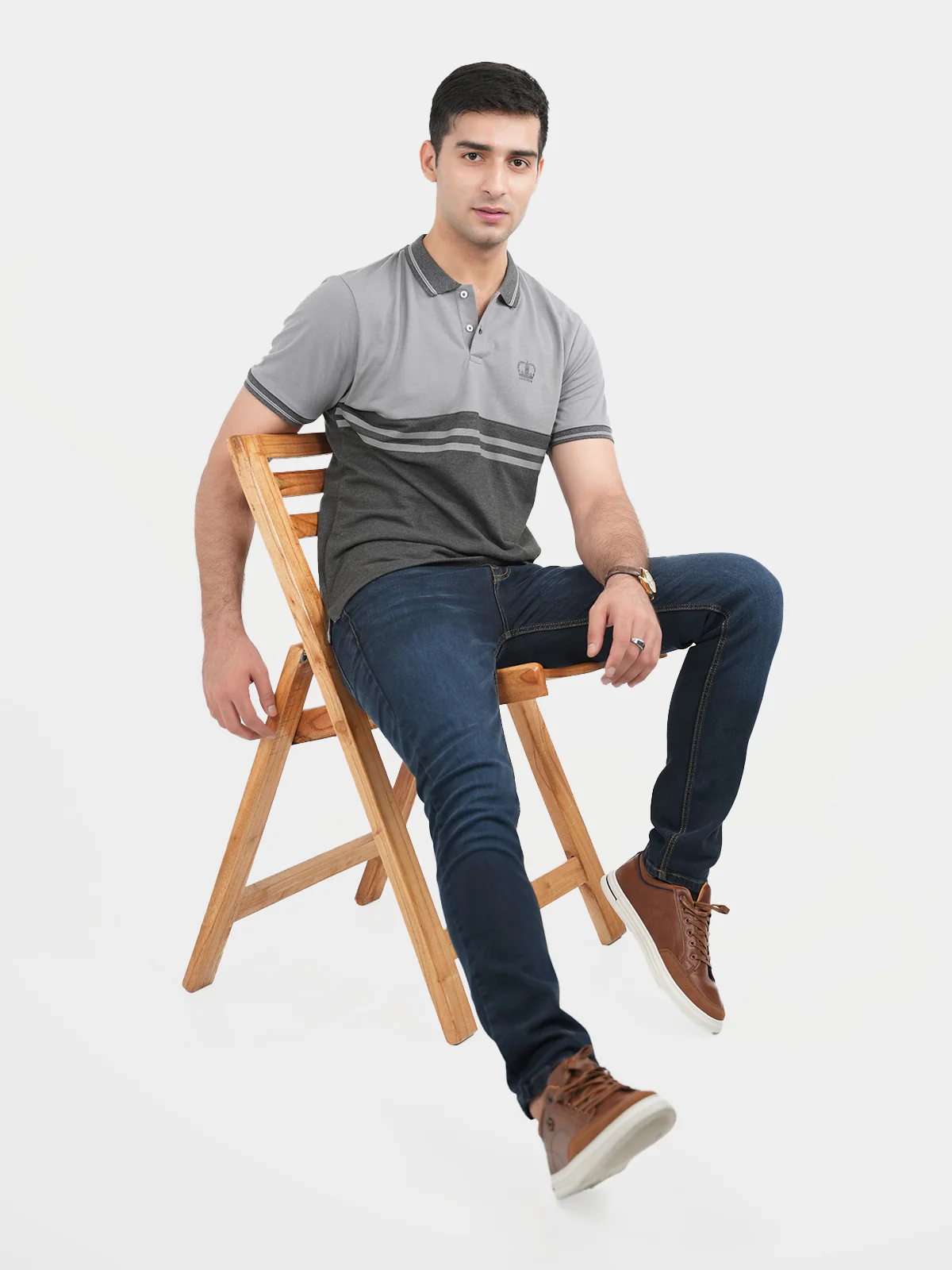 "GHIATH" Casual Slim Fit Polo Shirt - Image 3
