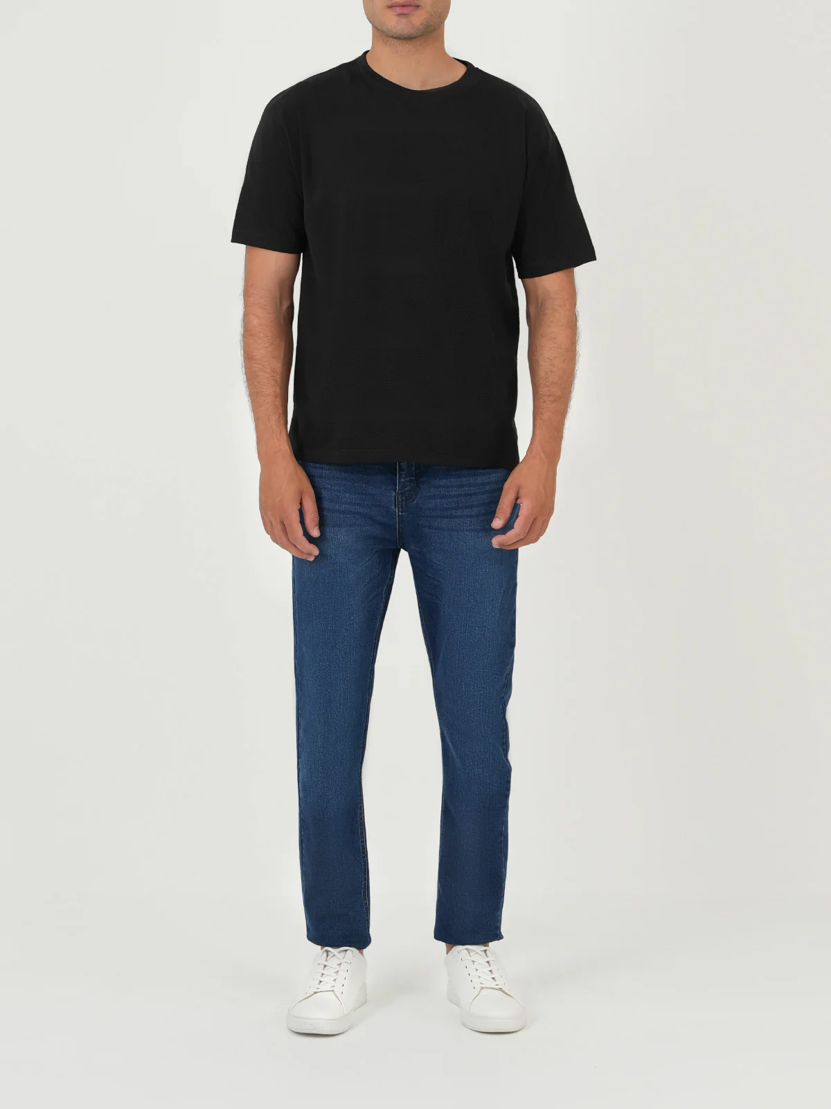 "GIMBYA" Textured Regular Fit T-Shirt - Image 2