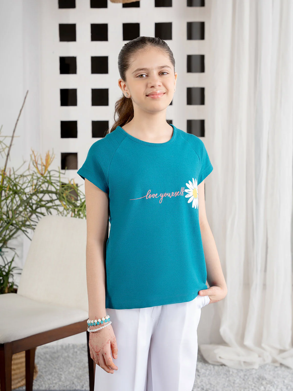 "GINEV" Basic Raglan Sleeves T-Shirt - Image 4