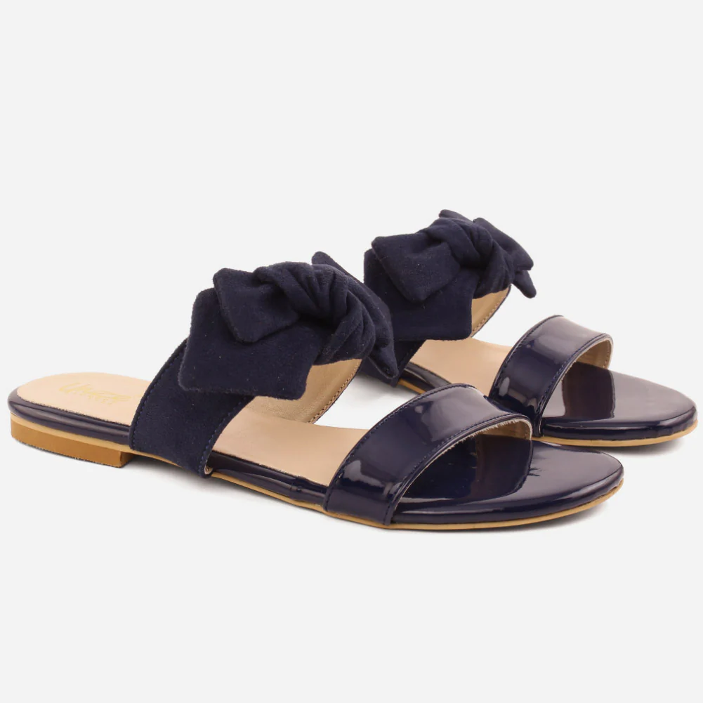 Girl’s "AZULA" Bow-Tie Flat Slippers - Image 2