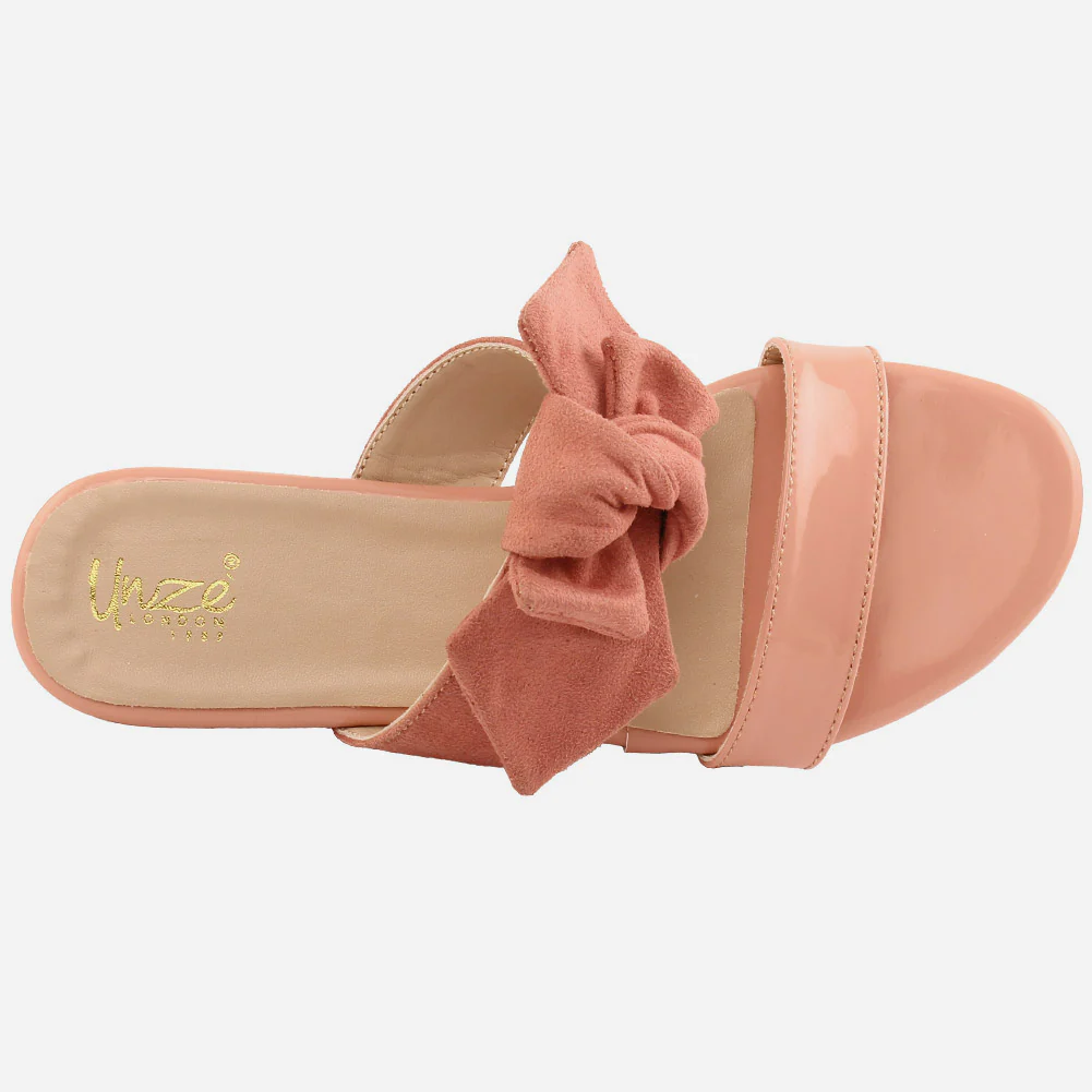 Girl’s "AZULA" Bow-Tie Flat Slippers - Image 4