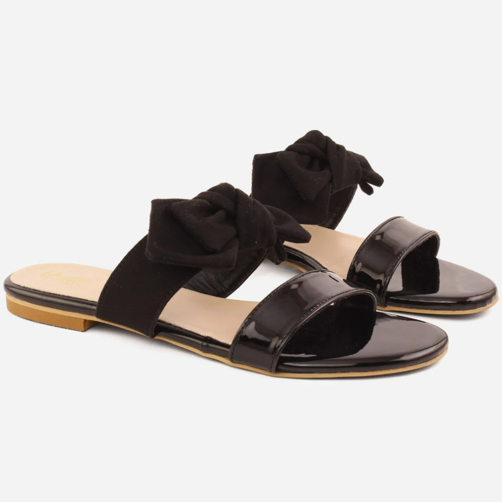 Girl’s "AZULA" Bow-Tie Flat Slippers - Image 2