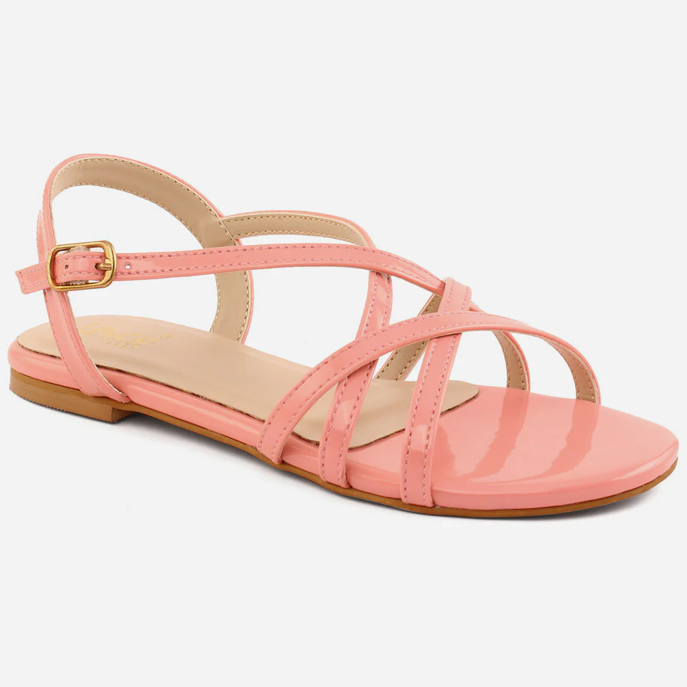 Girl’s "RUDY" Cross Strap Comfort Sandals