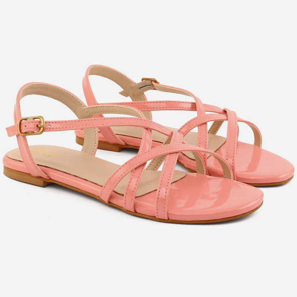 Girl’s "RUDY" Cross Strap Comfort Sandals - Image 2