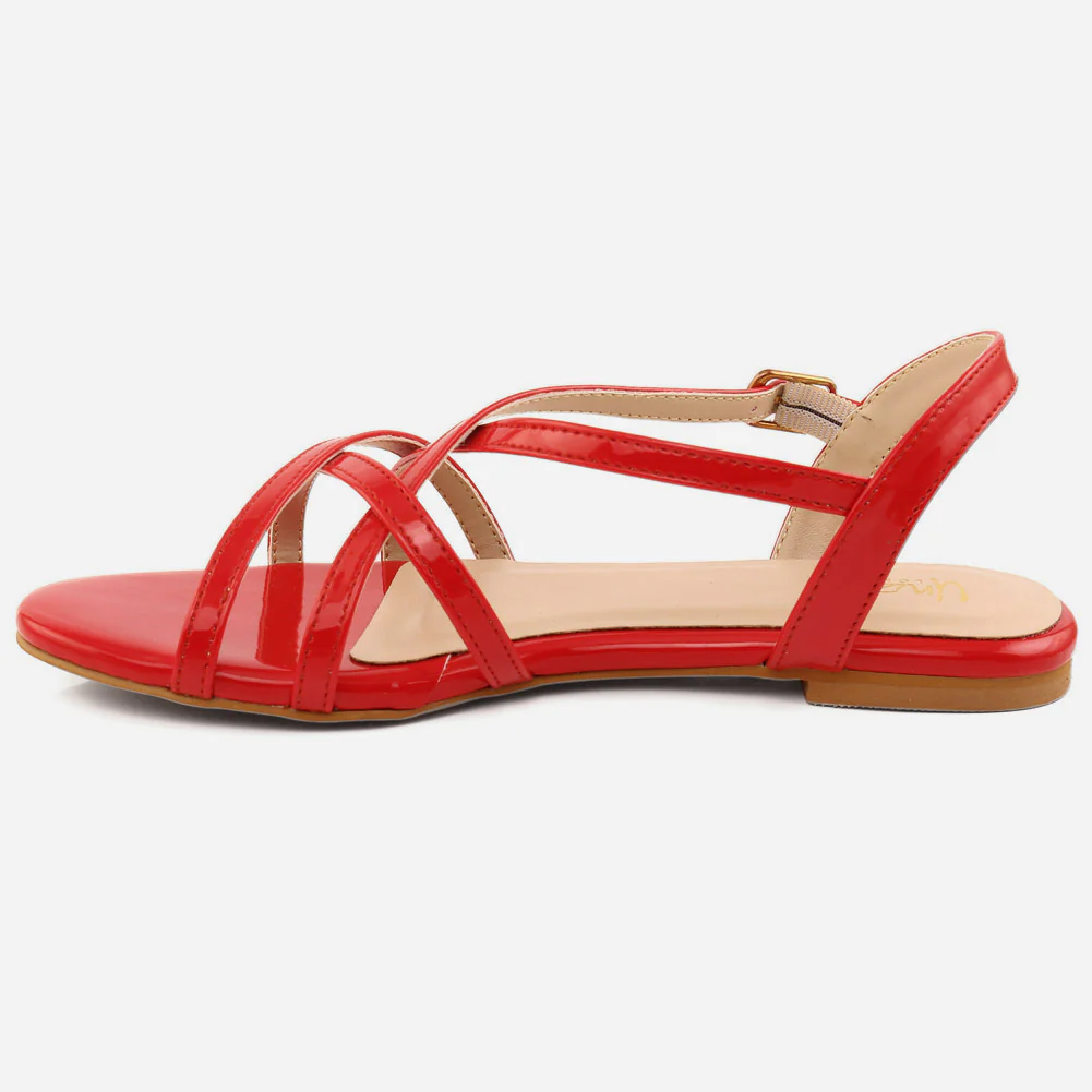 Girl’s "RUDY" Cross Strap Comfort Sandals - Image 3