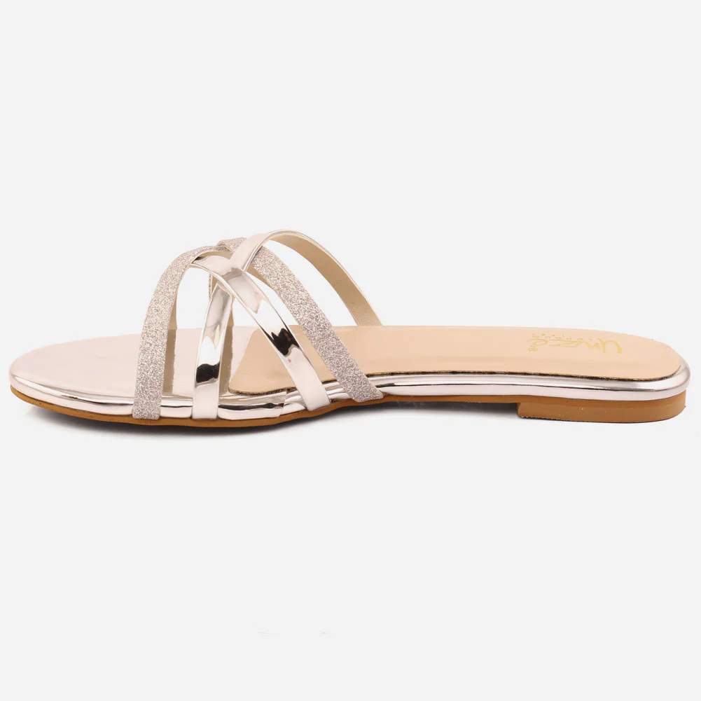 Girl’s "TIANA" Cross Straps Glittery Slippers - Image 3